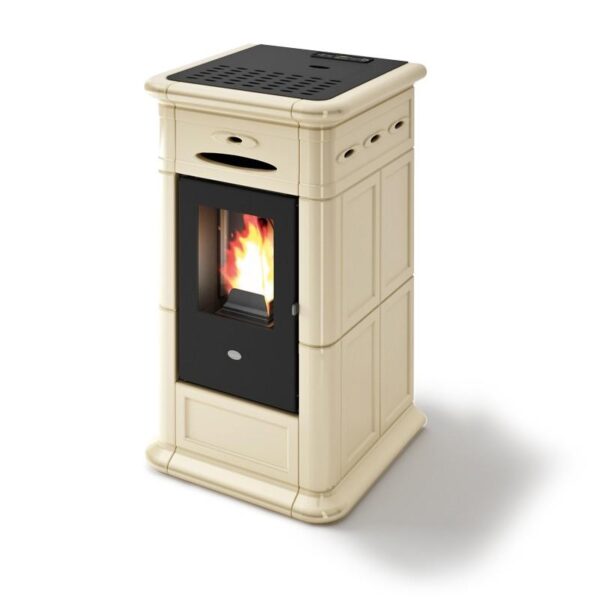 Belüfteter Keramik-Pelletofen - EVACALOR Alina 9,5 kW