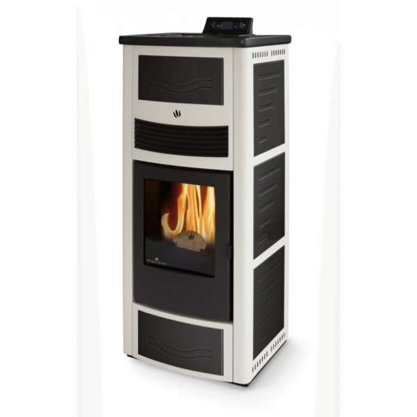Belüfteter Keramik-Pelletofen - ORIGINAL PHEBO Calipso Bicolore 14 kW